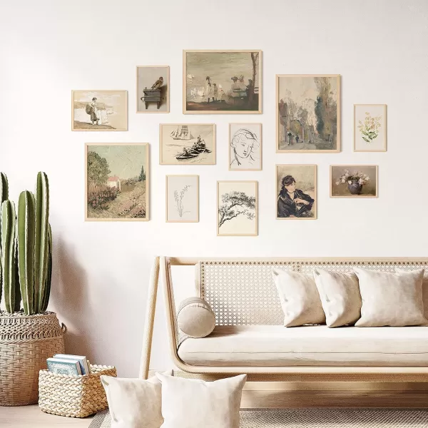 97 Decor Vanilla Girl Room Decor  40 Pcs Neutral Beige Wall Collage Kit Clean Girl Posters Boho Tan Prints Cream Pictures Vanilla Girl Aesthetic Dorm Decor for College Girls Bedroom 4quotx6quotVintage B