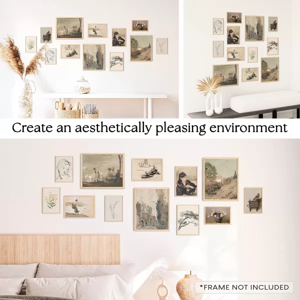 97 Decor Vanilla Girl Room Decor  40 Pcs Neutral Beige Wall Collage Kit Clean Girl Posters Boho Tan Prints Cream Pictures Vanilla Girl Aesthetic Dorm Decor for College Girls Bedroom 4quotx6quotVintage B
