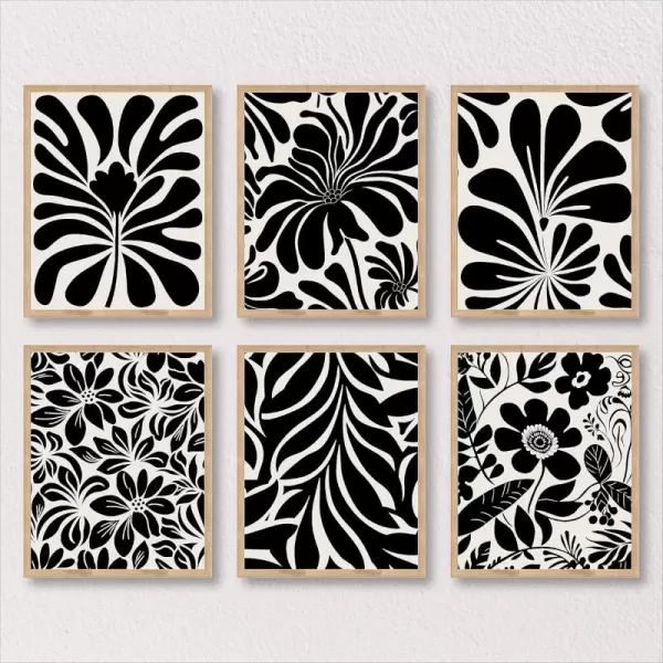97 Decor Gold Pictures Wall Decor  Black and Gold Wall Decorations for Living Room Gold Black Wall Decor Marble Wall Decor Abstract Gold Marble Art Wall Decor Home Bedroom 8x10 UNFRAMEDBlack Flower