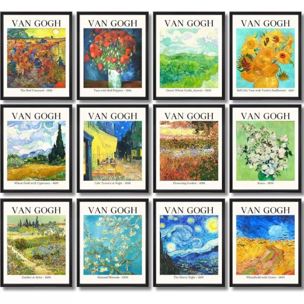 97 Decor Gustav Klimt Wall Art Posters  Gustav Klimt Kiss Poster Lady With Fan Gustav Klimt Sunflower Painting Fine Art Prints Klimt Picture Set Classic Nouveau Artwork Decorations 8x10 UNFRAMEDVan Gogh