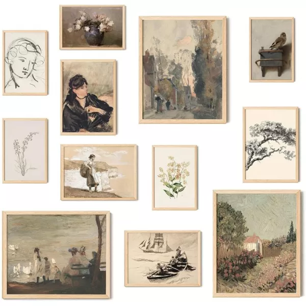 97 Decor Vanilla Girl Room Decor  40 Pcs Neutral Beige Wall Collage Kit Clean Girl Posters Boho Tan Prints Cream Pictures Vanilla Girl Aesthetic Dorm Decor for College Girls Bedroom 4quotx6quotVintage B