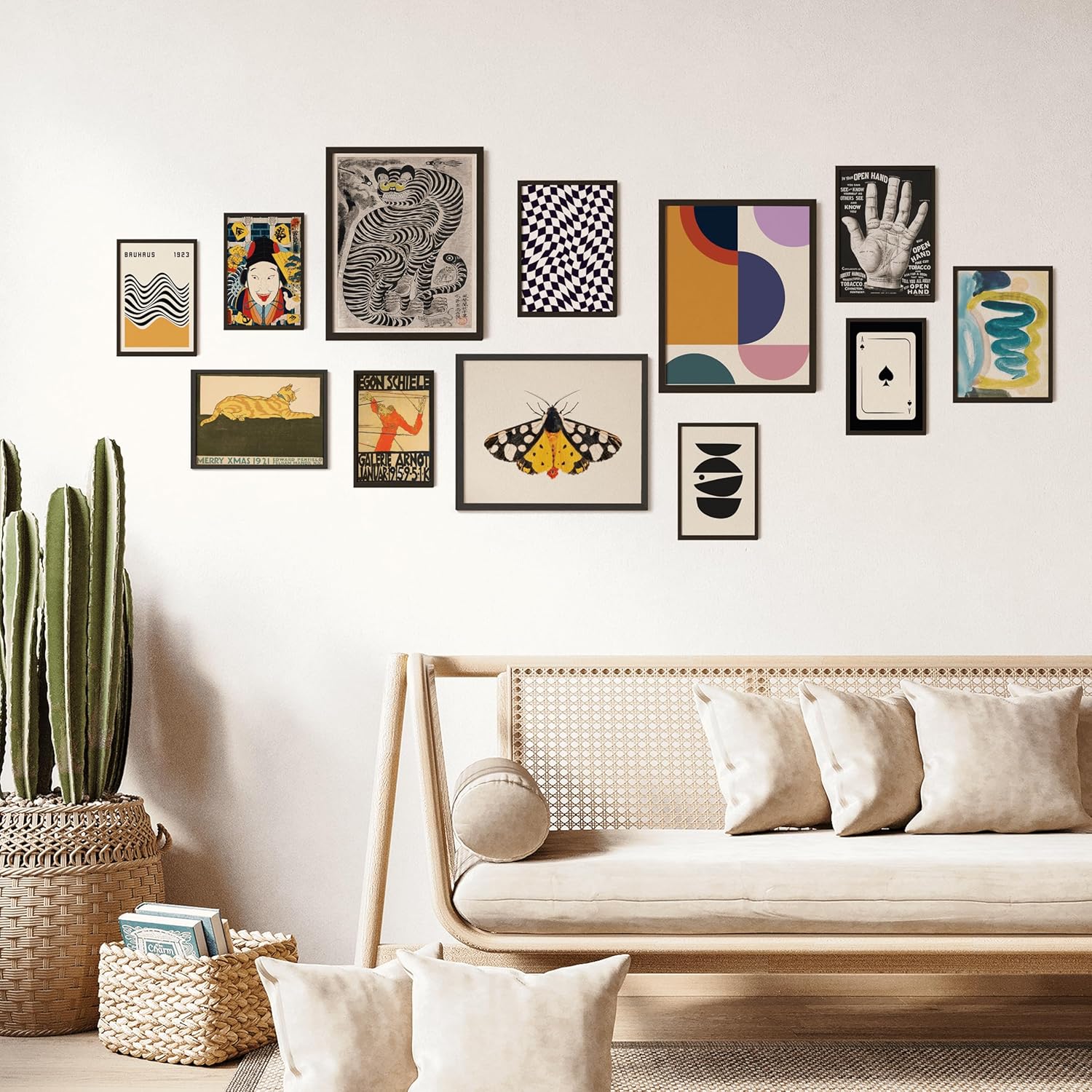 97 Decor Vintage Eclectic Wall Art  Maximalist Decor Gallery Wall Prints Eclectic Home Decor Aesthetic Colorful Art Prints Abstract Contemporary Art Funky Decor for Dorm Bedroom 8x10 Unframed