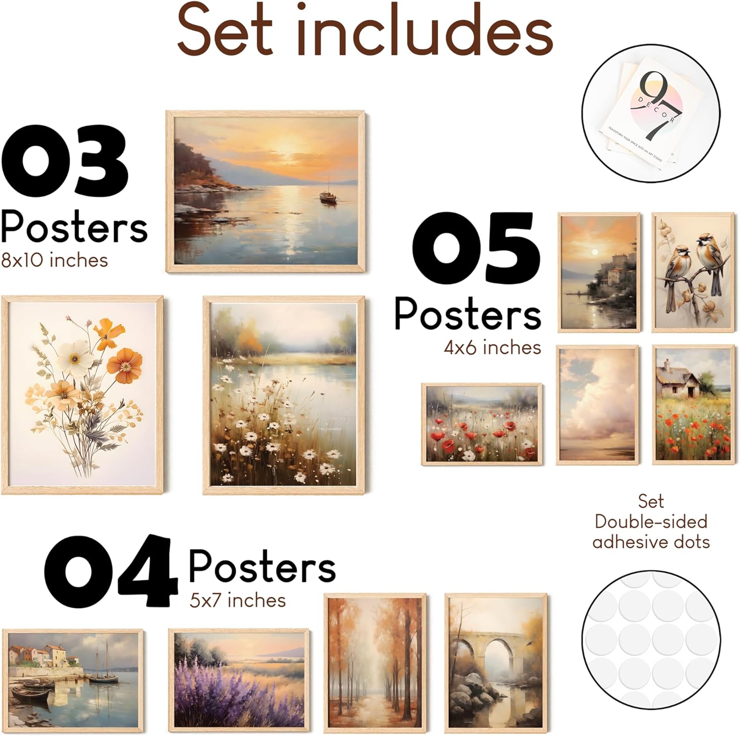 97 Decor Vintage French Country Wall Art  Neutral French Country Decor French Wall Art Prints Modern Farmhouse Posters Italian Countryside Landscape Pictures for Home Bedroom 8x10 UnframedFrench Country