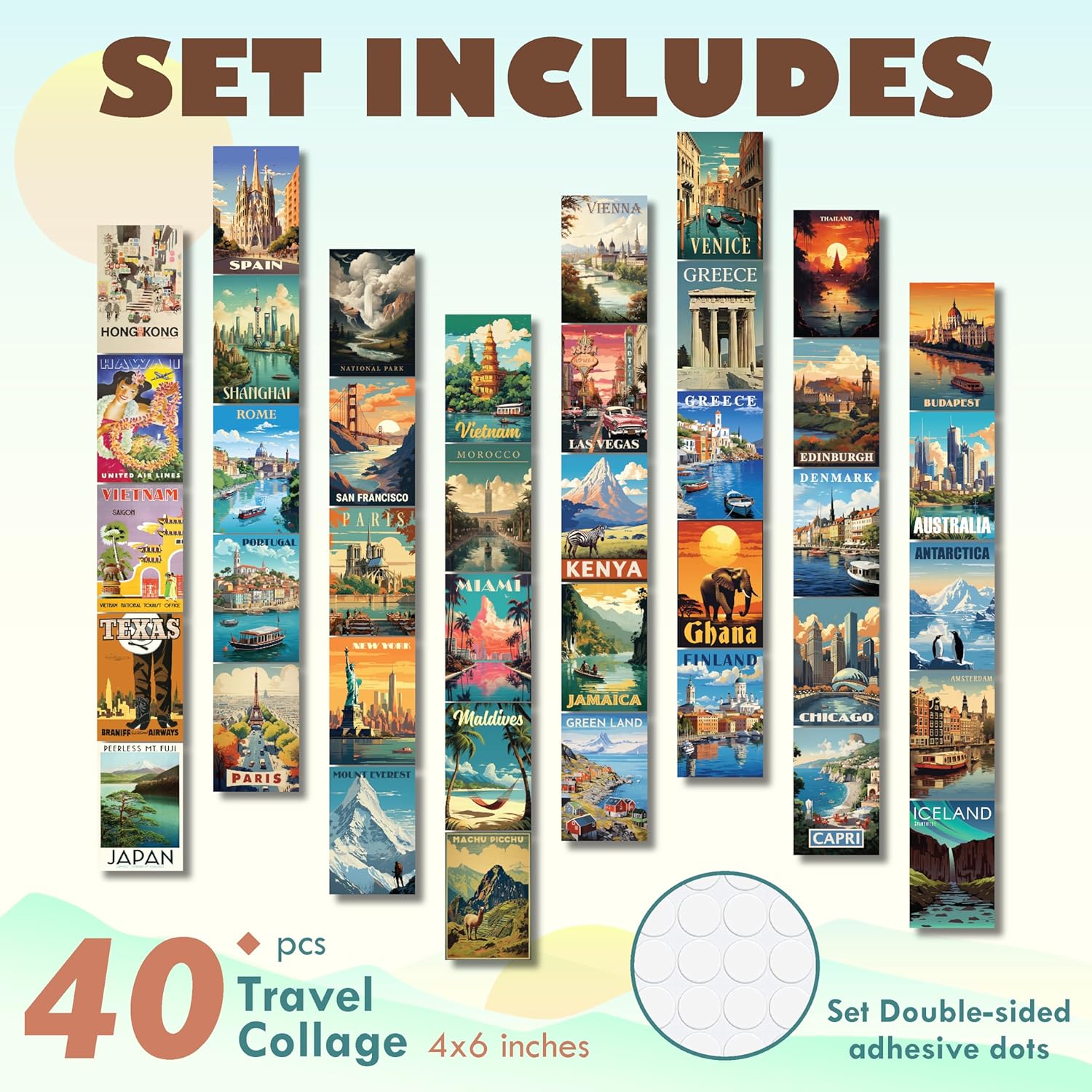 97 Decor Vintage Posters for Room Aesthetic  35pcs Vintage Art Wall Collage Kit Cottage Core Room Decor Earthy Forest Animal Wall Art Prints Cottagecore Posters Nature Decor for Bedroom 4quotx6quotTravel Collage