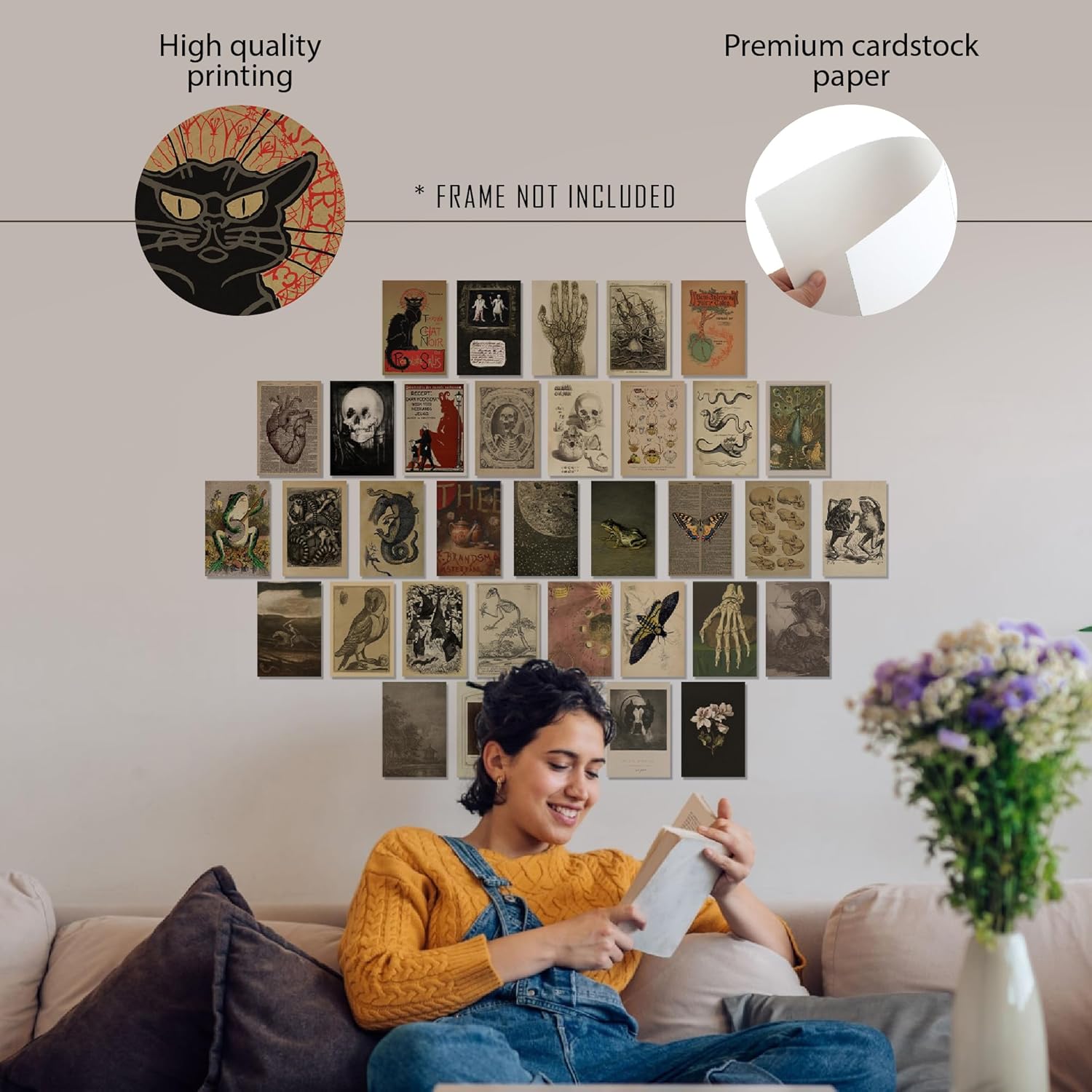 97 Decor Vintage Posters for Room Aesthetic  35pcs Vintage Art Wall Collage Kit Cottage Core Room Decor Earthy Forest Animal Wall Art Prints Cottagecore Posters Nature Decor for Bedroom 4quotx6quotVintage