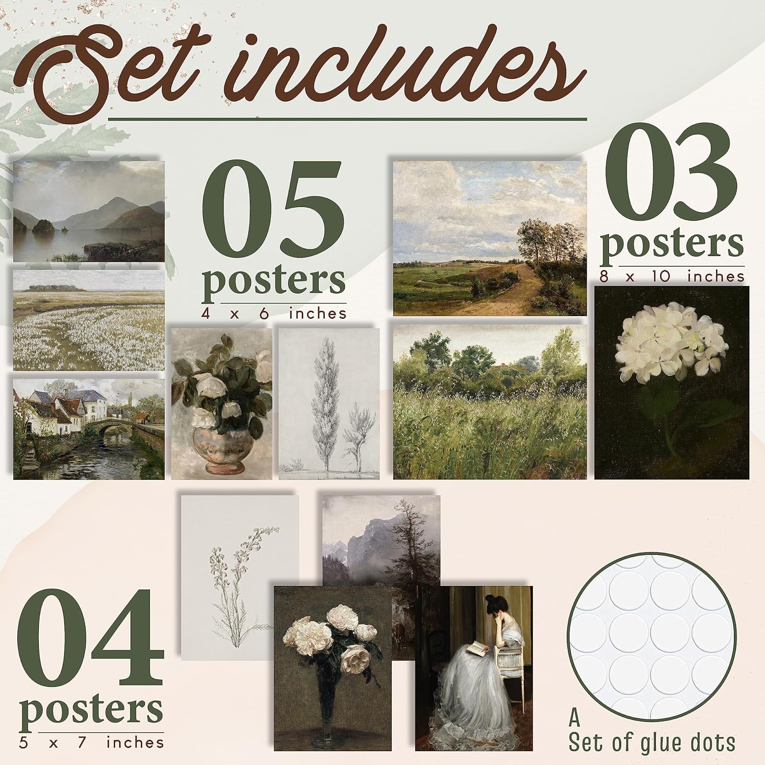 97 Decor Vintage Wall Art Decor  Vintage Posters For Room Aesthetic Moody Art Vintage Painting Antique Pictures French Country Botanical Floral Gallery Wall Prints Set For Home Bedroom unframedVintage