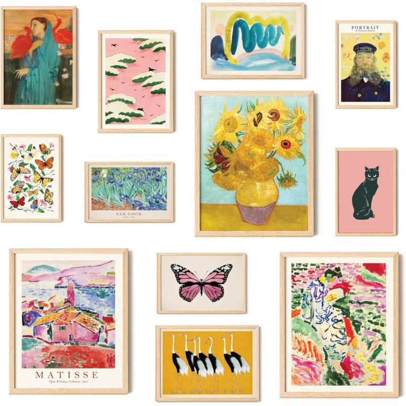 97 Decor Colorful Maximalist Decor  Modern Eclectic Home Decor Aesthetic Colorful Wall Art Prints for Wall Decor Unique Eclectic Decor Gallery Wall Art Funky Decor for Girl Bedroom 8x10 UnframedEclectic