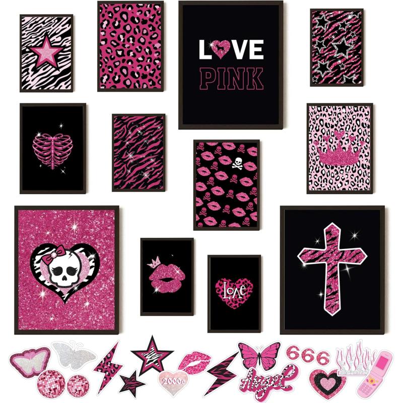 97 Decor Colorful Maximalist Decor  Modern Eclectic Home Decor Aesthetic Colorful Wall Art Prints for Wall Decor Unique Eclectic Decor Gallery Wall Art Funky Decor for Girl Bedroom 8x10 UnframedY2K