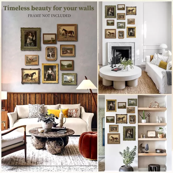 97 DECOR Dark Victorian Antique Decor  Vintage Antique Poster Victorian Wall Decor Rustic Gallery Wall Art Prints Vintage Paintings Pictures Moody Maximalist Decor for Home Bedroom 8x10 UNFRAMED
