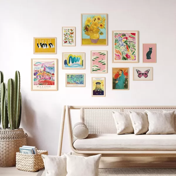 97 Decor Colorful Maximalist Decor  Modern Eclectic Home Decor Aesthetic Colorful Wall Art Prints for Wall Decor Unique Eclectic Decor Gallery Wall Art Funky Decor for Girl Bedroom 8x10 UnframedEclectic