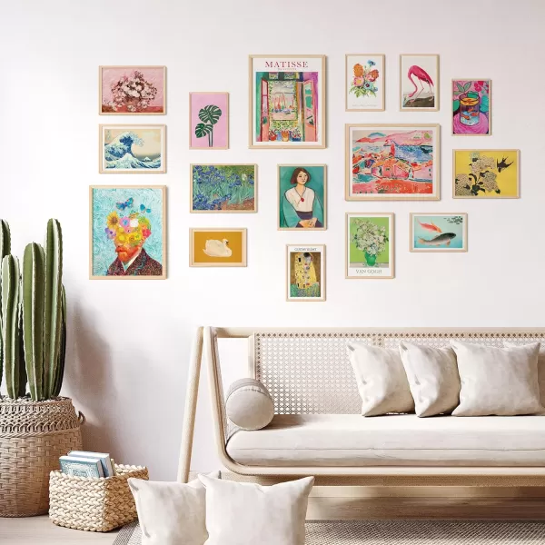 97 Decor Eclectic Home Decor Aesthetic  16 Pcs Maximalist Decor Funky Posters Retro Eclectic Wall Decor Quirky Colorful Pictures Gallery Wall Art Prints For Dorm Bedroom Decoration UnframedEclectic