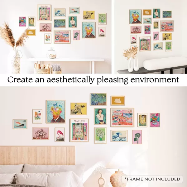 97 Decor Eclectic Home Decor Aesthetic  16 Pcs Maximalist Decor Funky Posters Retro Eclectic Wall Decor Quirky Colorful Pictures Gallery Wall Art Prints For Dorm Bedroom Decoration UnframedEclectic