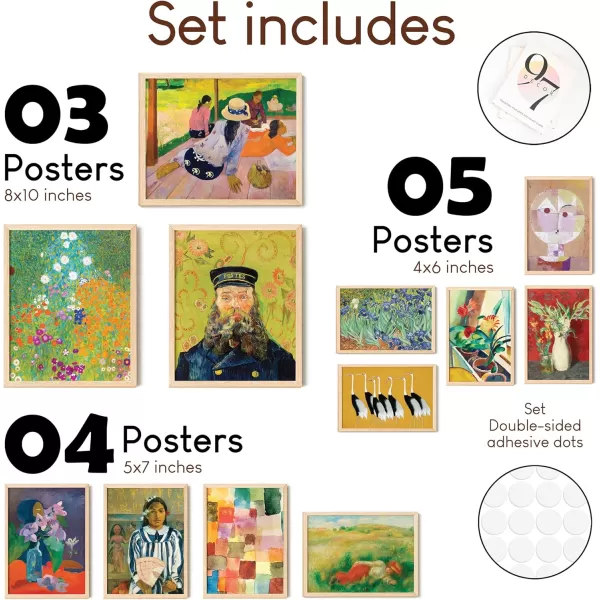 97 Decor Modern Eclectic Home Decor Aesthetic  Eclectic Art Prints Wall Decor Maximalist Decor Funky Posters Girly Gallery Wall Art Set Unique Famous Artist Paintings Colorful Pictures UnframedEclectic Art