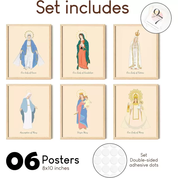 97 Decor Our Lady Of Guadalupe Image  Blessed Virgin Mary Art Print Our Lady Fatima Body Portrait Mother Mary Picture Guadalupe Painting Artwork Religious Catholic Art Poster 8x10 UNFRAMED