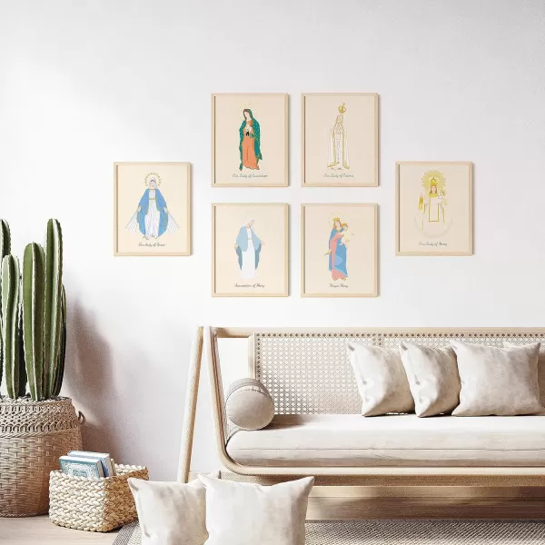 97 Decor Our Lady Of Guadalupe Image  Blessed Virgin Mary Art Print Our Lady Fatima Body Portrait Mother Mary Picture Guadalupe Painting Artwork Religious Catholic Art Poster 8x10 UNFRAMED