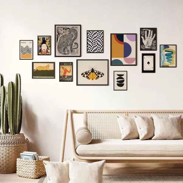 97 Decor Vintage Eclectic Wall Art  Maximalist Decor Gallery Wall Prints Eclectic Home Decor Aesthetic Colorful Art Prints Abstract Contemporary Art Funky Decor for Dorm Bedroom 8x10 Unframed