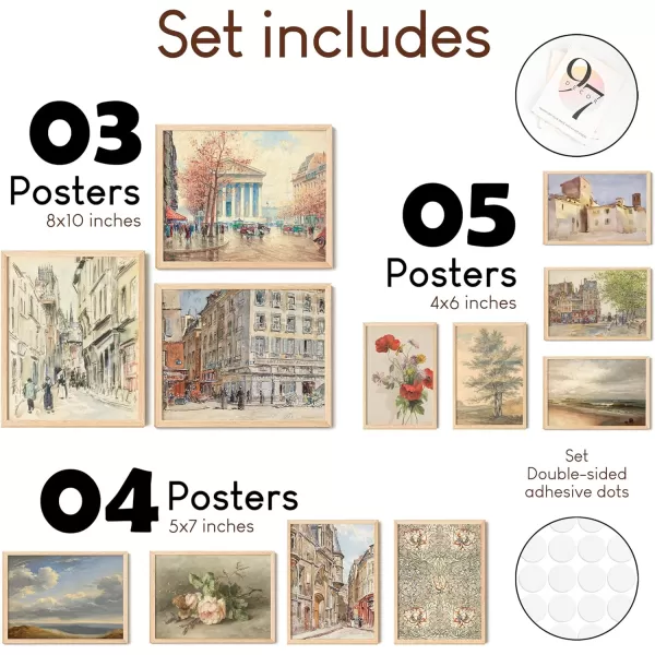 97 Decor Vintage Eclectic Wall Art Prints  Colorful Eclectic Wall Decor Maximalist Decor Aesthetic Pictures Famous Artist Paintings Gallery Wall Prints Art Posters for Dorm Bedroom UnframedFrench Country