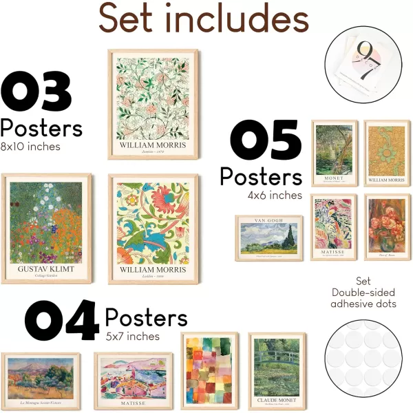 97 Decor Vintage Eclectic Wall Art Prints  Colorful Eclectic Wall Decor Maximalist Decor Aesthetic Pictures Famous Artist Paintings Gallery Wall Prints Art Posters for Dorm Bedroom UnframedEclectic Flower