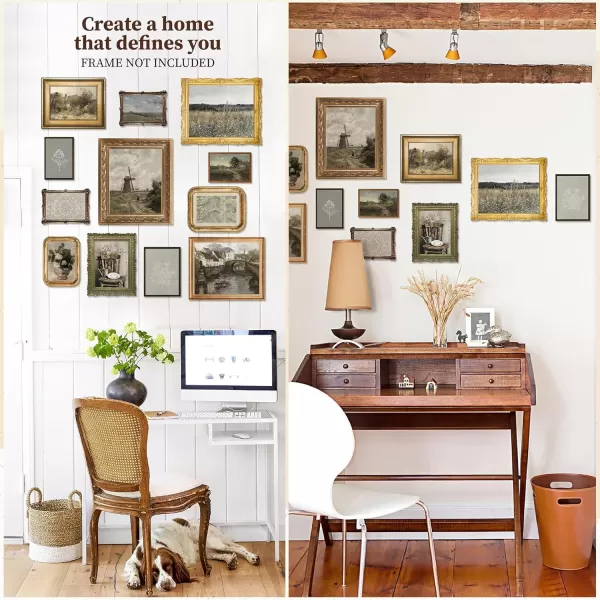 97 Decor Vintage Farmhouse Wall Art  Vintage Posters for Room Aesthetic French Country Farmhouse Decor Rustic Farmhouse Pictures Vintage Art Prints Landscape Wall Art for Bedroom 8x10 Unframed