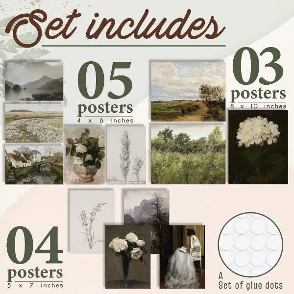 97 Decor Vintage Wall Art Decor  Vintage Posters For Room Aesthetic Moody Art Vintage Painting Antique Pictures French Country Botanical Floral Gallery Wall Prints Set For Home Bedroom unframedVintage