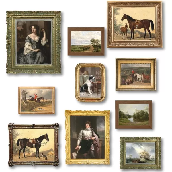 97 DECOR Dark Victorian Antique Decor  Vintage Antique Poster Victorian Wall Decor Rustic Gallery Wall Art Prints Vintage Paintings Pictures Moody Maximalist Decor for Home Bedroom 8x10 UNFRAMED