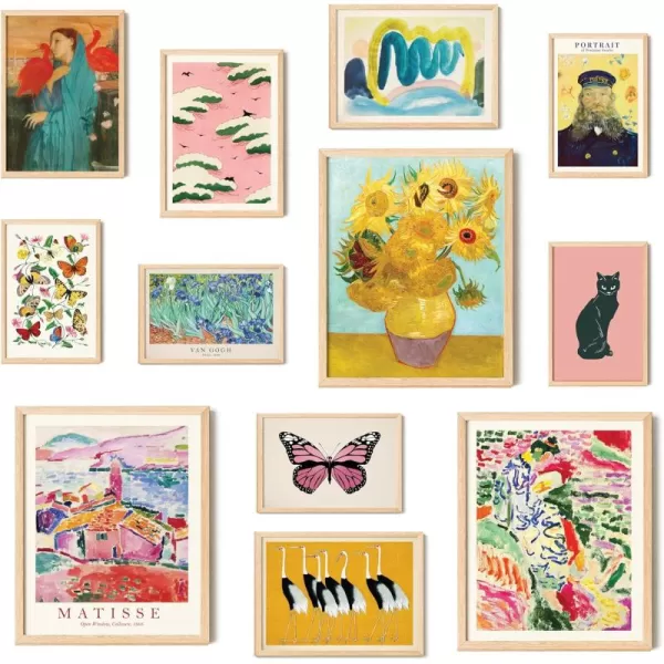 97 Decor Colorful Maximalist Decor  Modern Eclectic Home Decor Aesthetic Colorful Wall Art Prints for Wall Decor Unique Eclectic Decor Gallery Wall Art Funky Decor for Girl Bedroom 8x10 UnframedEclectic