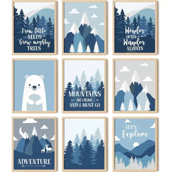 97 Decor Mountain Nursery Decor  Adventure Wall Decor Baby Boy Adventure Nursery Decor Nursery Themed Bedroom Decorations Art Prints Moutains Quote Picture for Kids Classroom 8x10 UNFRAMED