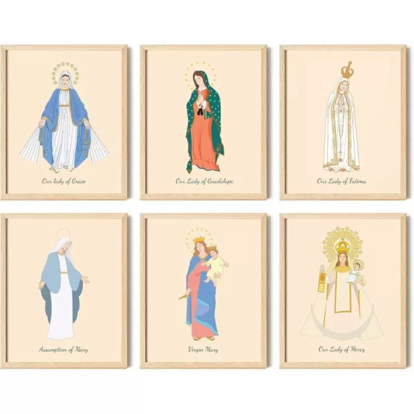 97 Decor Our Lady Of Guadalupe Image  Blessed Virgin Mary Art Print Our Lady Fatima Body Portrait Mother Mary Picture Guadalupe Painting Artwork Religious Catholic Art Poster 8x10 UNFRAMED