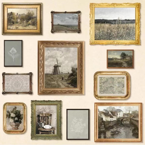 97 Decor Vintage Farmhouse Wall Art  Vintage Posters for Room Aesthetic French Country Farmhouse Decor Rustic Farmhouse Pictures Vintage Art Prints Landscape Wall Art for Bedroom 8x10 Unframed