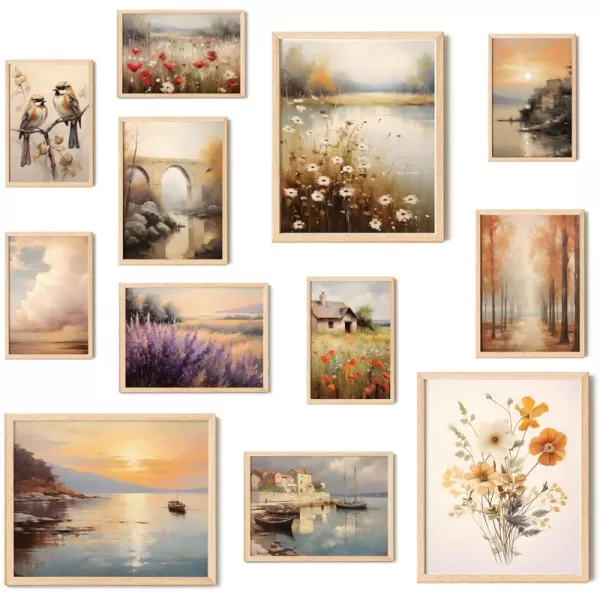 97 Decor Vintage French Country Wall Art  Neutral French Country Decor French Wall Art Prints Modern Farmhouse Posters Italian Countryside Landscape Pictures for Home Bedroom 8x10 UnframedFrench Country