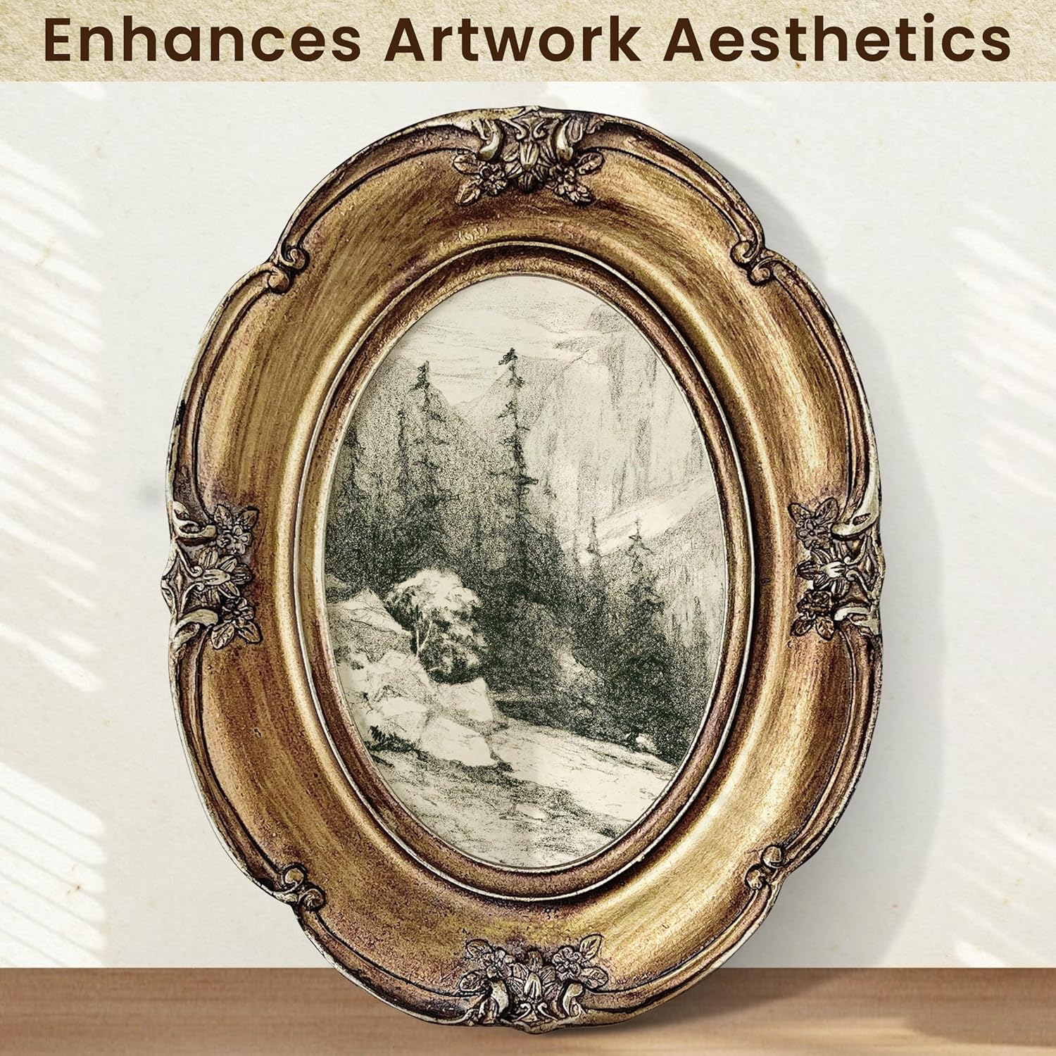 97 Decor 4x6 Vintage Picture Frame  Ornate Gold Frame 4x6 Antique Photo Frame 4x6 Rustic Small Frame Retro Decorative Wall Hanging For Home