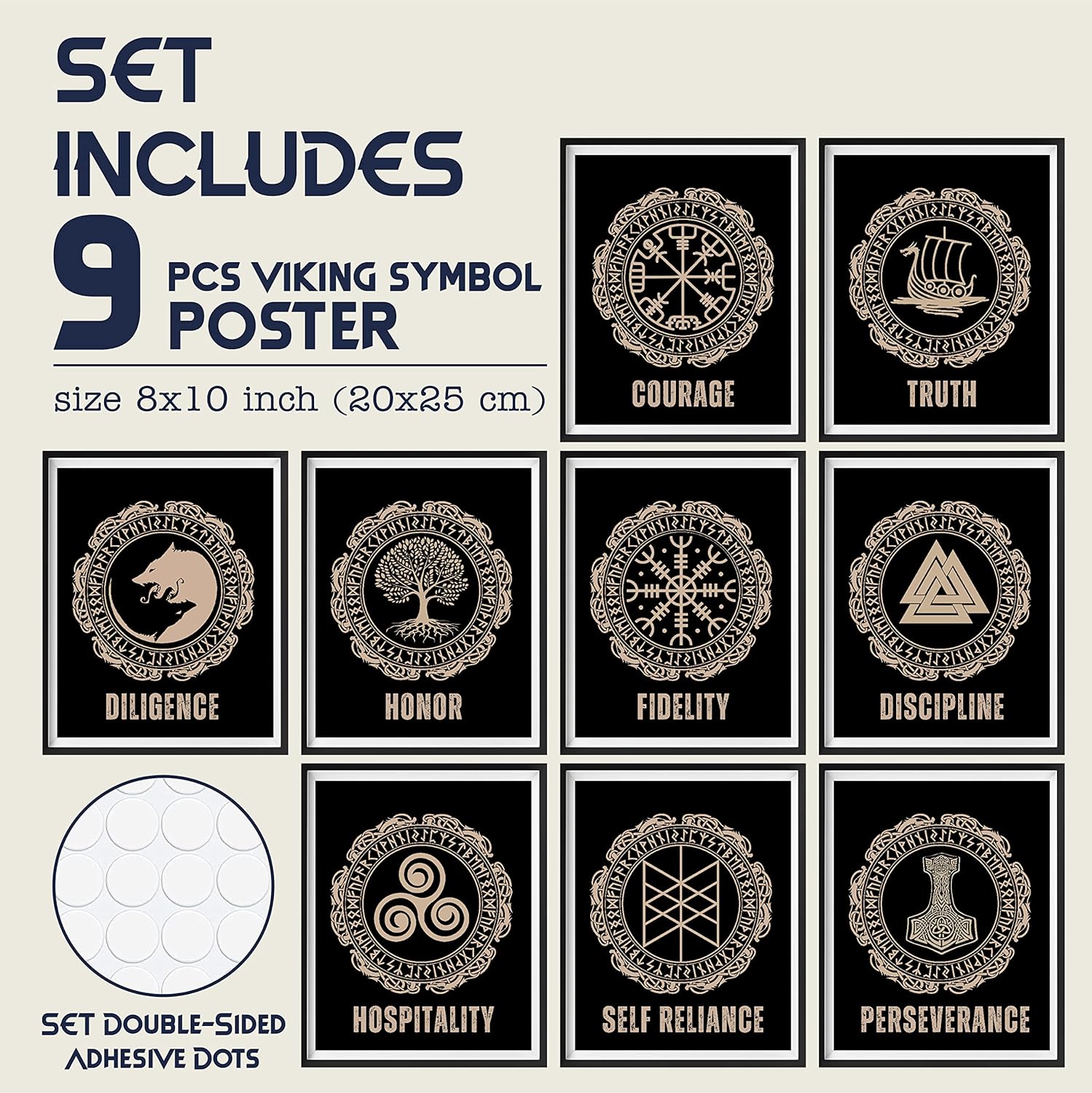 97 Decor Viking Decor for Home  Viking Wall Art Decor Norse Viking Gifts for Men Vikings Poster Norse Pagan Decor Norse Print Norse Mythology Picture Bedroom Decorations 8x10 UNFRAMEDViking