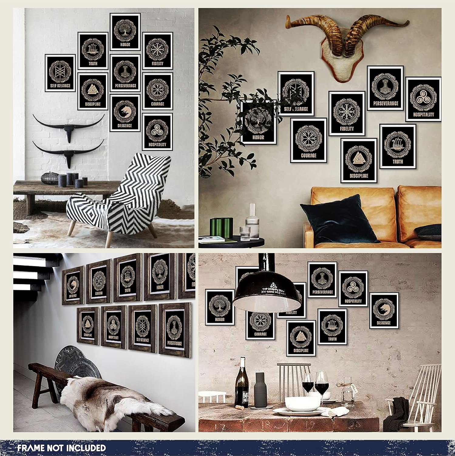 97 Decor Viking Decor for Home  Viking Wall Art Decor Norse Viking Gifts for Men Vikings Poster Norse Pagan Decor Norse Print Norse Mythology Picture Bedroom Decorations 8x10 UNFRAMEDViking