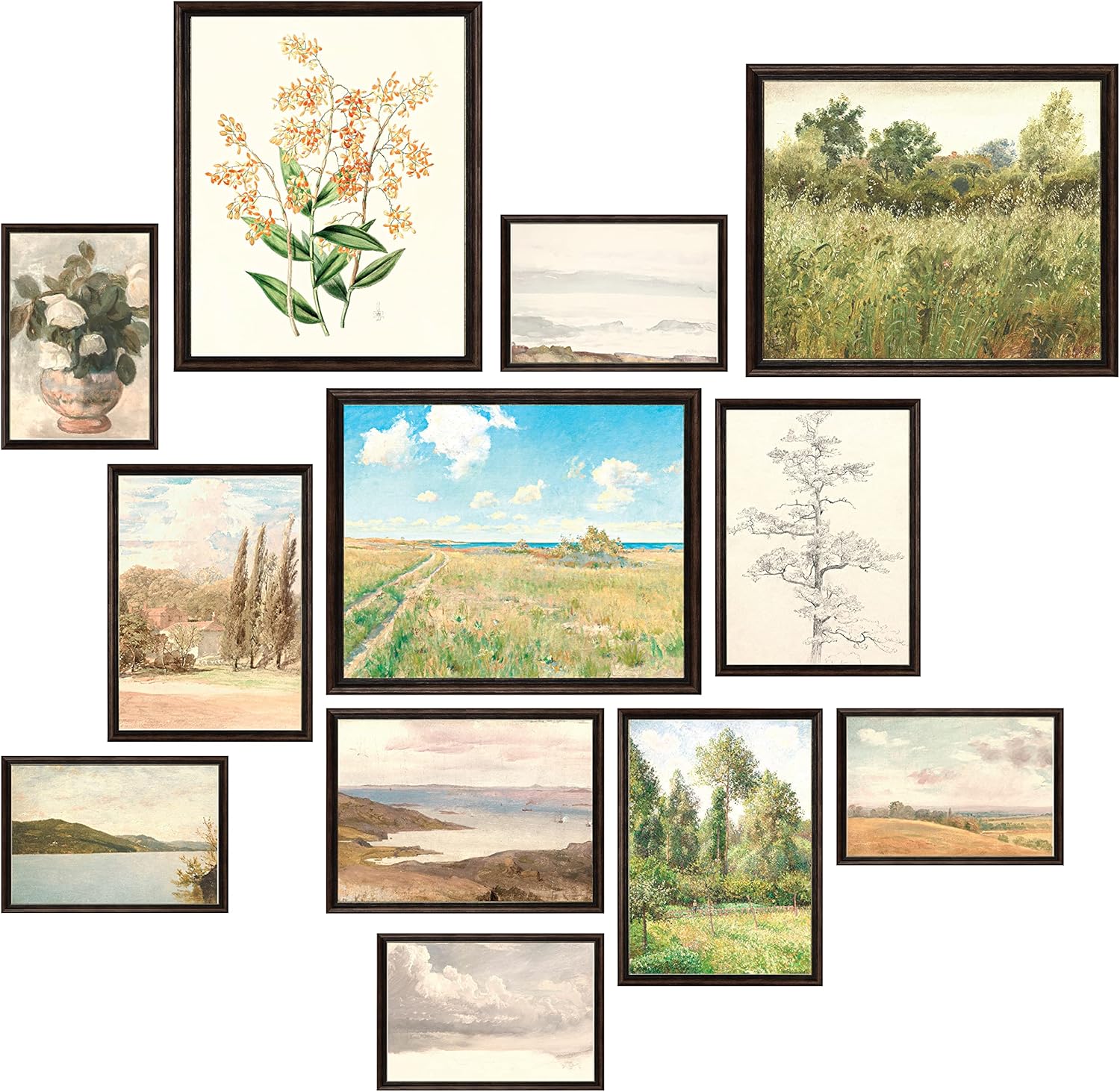 97 Decor Vintage Posters for Room Aesthetic  Vintage Wall Art Prints Decor French Country Decor Farmhouse Eclectic Home Boho Cottagecore Bedroom Kitchen Bathroom Gallery Flower Pictures UNFRAMED