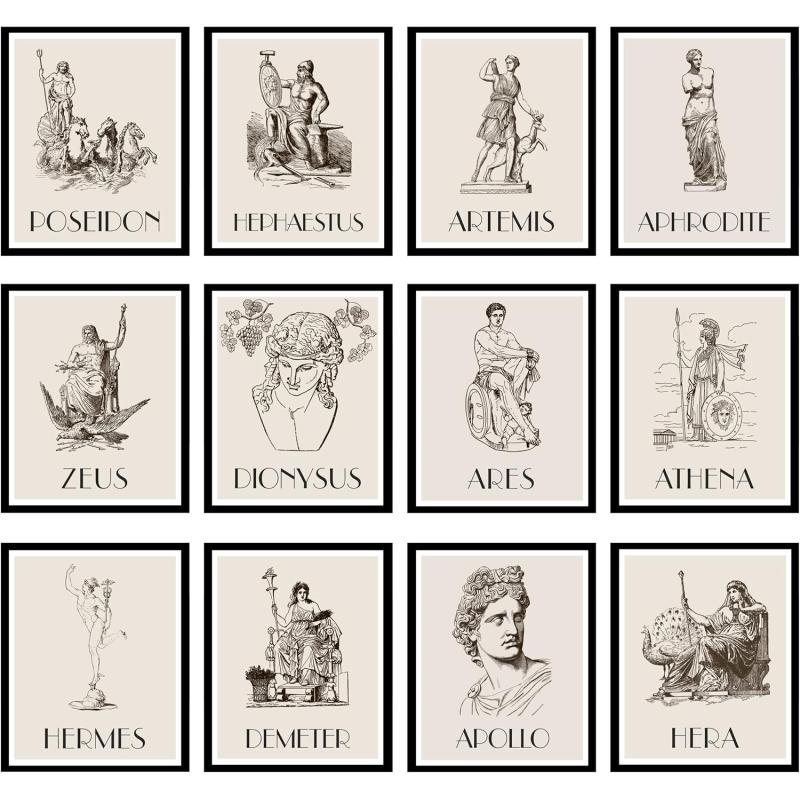 97 Decor Viking Decor for Home  Viking Wall Art Decor Norse Viking Gifts for Men Vikings Poster Norse Pagan Decor Norse Print Norse Mythology Picture Bedroom Decorations 8x10 UNFRAMEDGreek Gods new listing