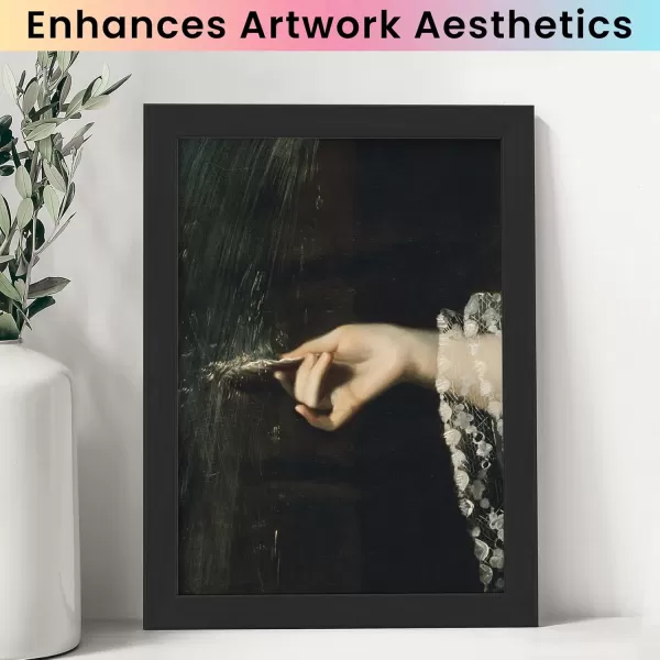 97 Decor 5x7 Black Picture Frame  5x7 Black Frame With Plexiglass Decorative 5 X 7 Photo Frame Black For Wall Hanging Natural Wood Black Poster Frame
