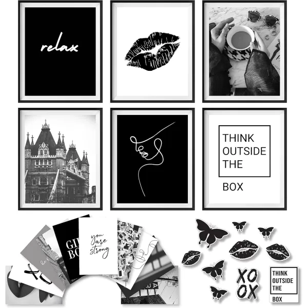 97 Decor Black and White Posters for Room Aesthetic  Black and White Wall Decor Black and White Room Decor for Teen Girls Boy Play Bunny Art Prints Photo Picture Bedroom Decoration 8x10 UNFRAMED