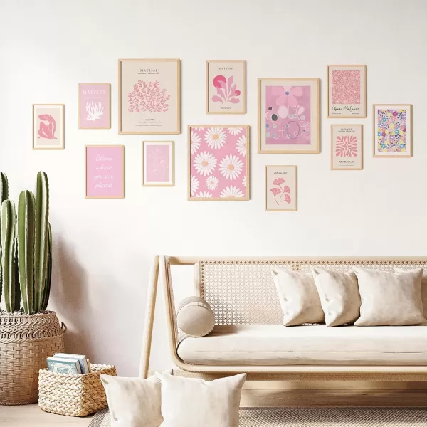97 Decor Pink Wall Decor Aesthetic Pictures  Matisse Wall Art Pink Posters for Room Aesthetic Abstract Danish Pastel Prins Light Pink Dorm Wall Decor for College Girls Bedroom 8x10 Unframed
