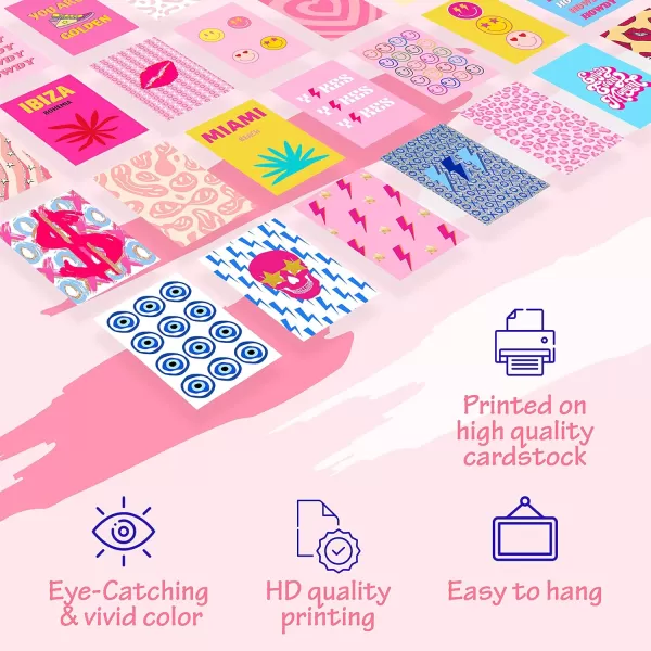 97 Decor Preppy Wall Collage Kit  Preppy Room Decor Cheap Aesthetic Preppy Pictures for Wall Art Cute Pink Preppy Stuff Preppy Photo Collage Prints Trendy Things for Teen Girls Dorm Bedroom