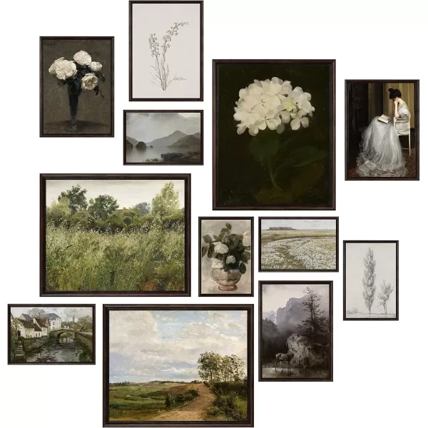97 Decor Vintage Posters for Room Aesthetic  Vintage Wall Art Prints Decor French Country Decor Farmhouse Eclectic Home Boho Cottagecore Bedroom Kitchen Bathroom Gallery Flower Pictures UNFRAMED