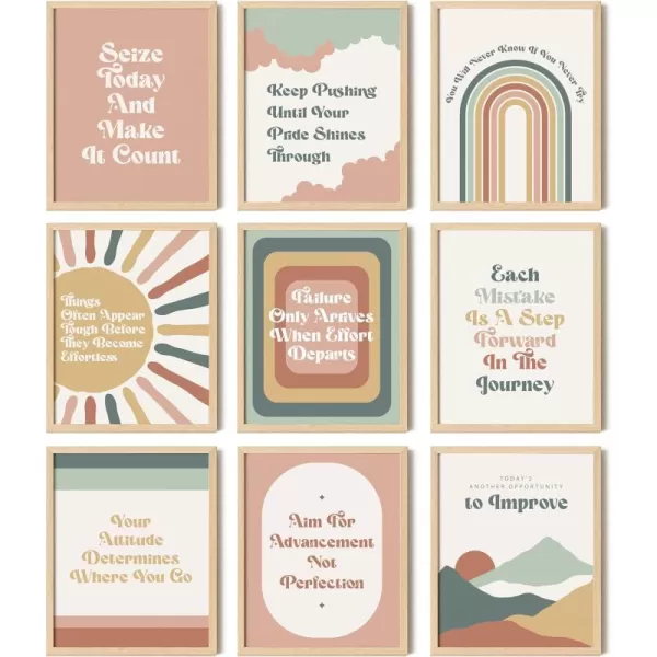 97 Decor Boho Growth Mindset Posters for Classroom  Rainbow Motivational Classroom Poster for Student Neutral Inspirational Quotes Growth Mindset Wall Art Prints for Middle High School UNFRAMED