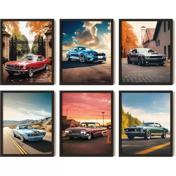97 Decor Classic Car Posters for Bedroom  Muscle Car Posters For Boys Room Vintage Muscle Car Decor Race Cars Pictures Wall Decor Antique Old Muscle Car Wall Art Prints for Mens 8x10 Unframed