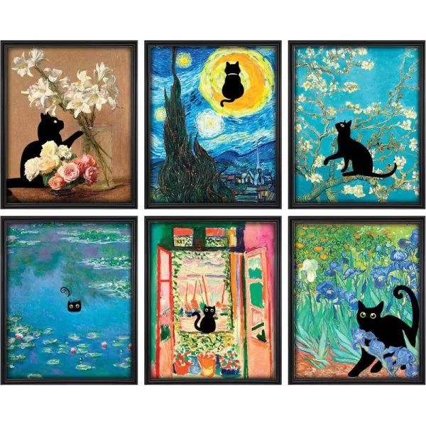 97 Decor Preppy Room Decor Aesthetic for Teen Girls  Cute Preppy Posters for Bedroom Preppy Wall Art Beachy Pictures Summer Preppy Room Stuff Travel Prints for College Dorm 8x10 UnframedBlack Cat