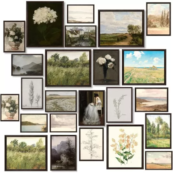 97 Decor Vintage Posters for Room Aesthetic  Vintage Wall Art Prints Decor French Country Decor Farmhouse Eclectic Home Boho Cottagecore Bedroom Kitchen Bathroom Gallery Flower Pictures UNFRAMED