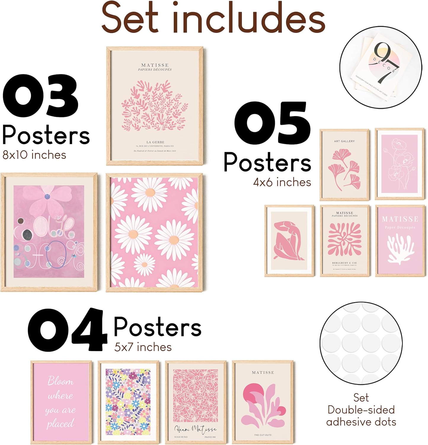 97 Decor Fairy Room Decor Aesthetic Pictures  Vintage Fairycore Decor Fairy Wall Art Print Cottagecore Wall Decor Cozy Goblincore Poster for Home Bedroom Decoration 8x10 UnframedPink