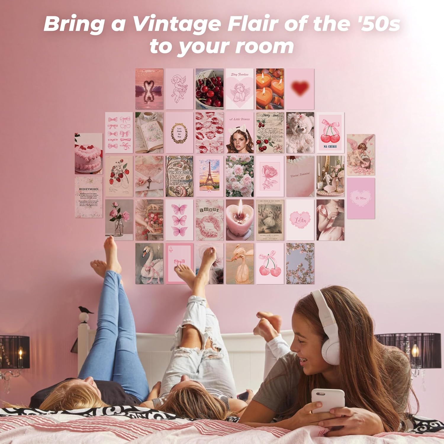 97 Decor Pink Coquette Room Decor Aesthetic  Girly Coquette Wall Decor Light Pink Posters for Room Aesthetic Pictures Vintage Coquette Decor Downtown Collage Kit for Teen Girl Dorm Bedroom 4x6