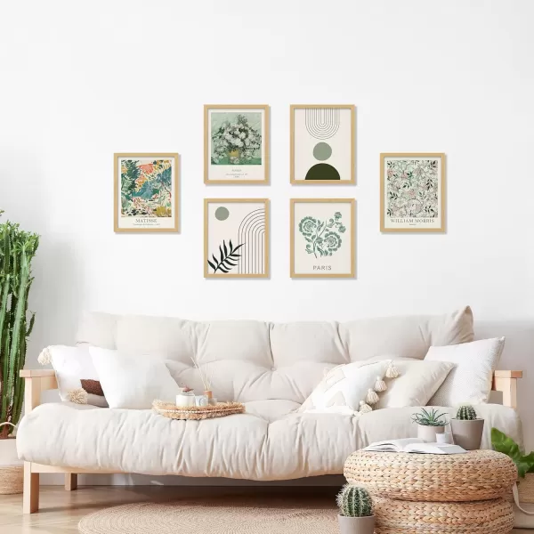 97 Decor Beige 8x10 Picture Frame Set of 6  Beige Picture Frames 8x10 for Wall Mounting 8x10 Frame Wood Natural Wood 8x10 Photo Frame Wooden 8 By 10 Poster Frame