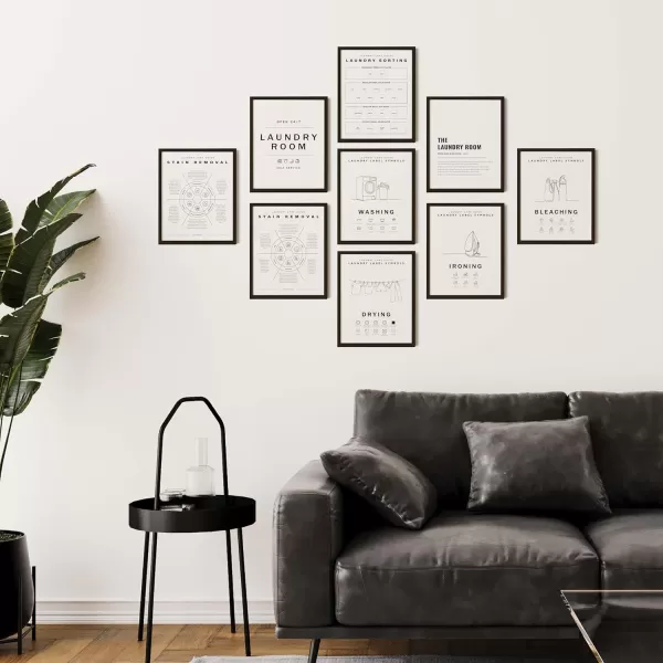 97 Decor Laundry Room Wall Decor  Laundry Decor for Laundry Room Accessories Laundry Symbol Wall Art Prints Laundry Symbols Guide Picture Laundry Care Instruction Chart Sign Poster 8x10 Unframed