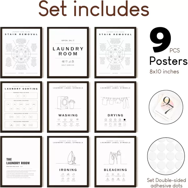 97 Decor Laundry Room Wall Decor  Laundry Decor for Laundry Room Accessories Laundry Symbol Wall Art Prints Laundry Symbols Guide Picture Laundry Care Instruction Chart Sign Poster 8x10 Unframed