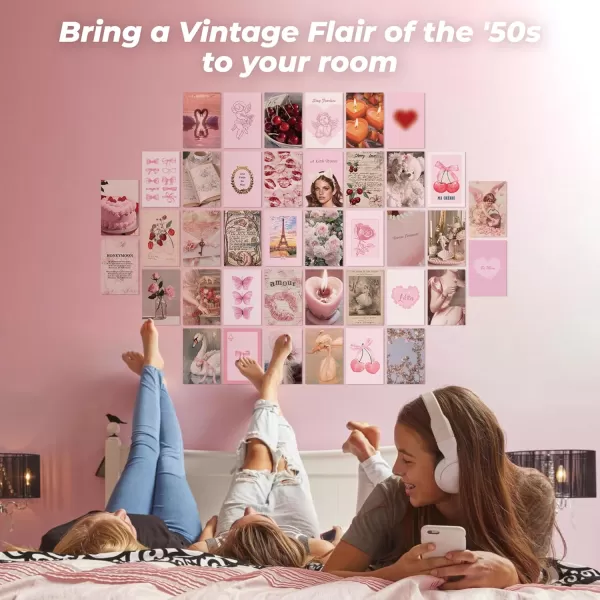97 Decor Pink Coquette Room Decor Aesthetic  Girly Coquette Wall Decor Light Pink Posters for Room Aesthetic Pictures Vintage Coquette Decor Downtown Collage Kit for Teen Girl Dorm Bedroom 4x6